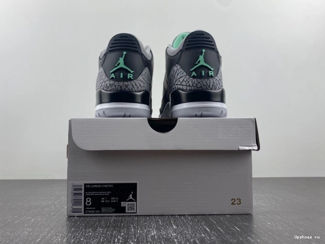  CT8532-031 Jordan 3 Glow” Air “Green 0710
